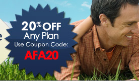 20% off any plan.  Use Coupon Code: AFA20